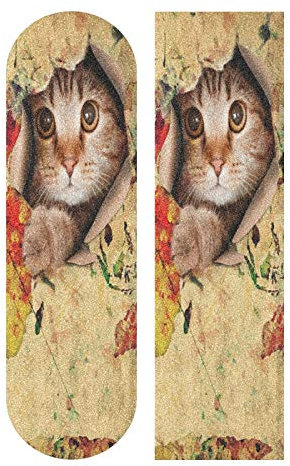 MNSRUU Skateboard Griptape Cat Longboards Griptape Schleifpapier für Rollerboard