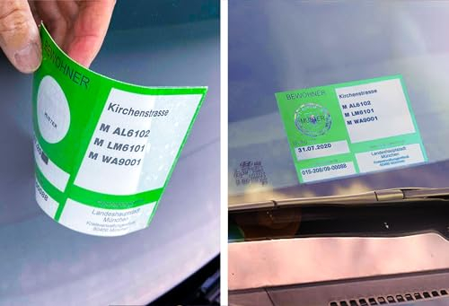 Cardpicker CARDPICKERflex - Parkausweis Halter Folie selbsthaftend Laminierung Windschutzscheibe Parkausweishalter NEUHEIT!