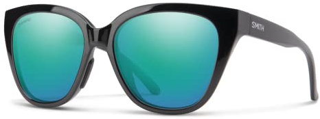 SMITH Unisex Era Sonnenbrille, Schwarz/ChromaPop Polarisierter Opal Spiegel, Einheitsgröße