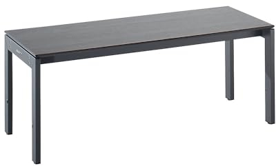 eurokraft | Umkleidebank | einseitig | HPL-Platte | Oak Silver | Länge 1000 mm