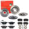 Bremsen Set Bremsscheiben und Bremsbeläge Brembo vorne hinten für für A4 A5 8K2 B8