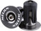 Alomejor 2 Stück Fahrrad Lenker Endstopfen Bunte Aluminiumlegierung Bike Bar Grip Plug Fahrradlenker Endkappen für Mountainbike Rennrad(Titan Farbe)