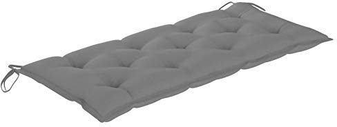 Festnight Bankauflage Bankkissen 7 cm Dick Gartenbank Auflage Sitzkissen Outdoor Polsterauflage Sitzauflage Bankpolster Sitzpolster Gartenstuhl Kissen Polster, Grau 120x50x7 cm Stoff