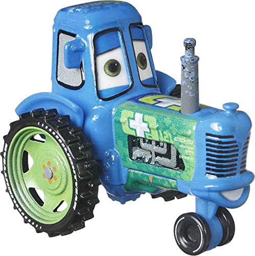 CARS Autos Disney-Figuren aus Metall - Clutch and Racing Tractor Traktor Spielzeug Auto im Maßstab 1:55 - Lauftraktor 8 cm Spielzeug für Kinder DXV29