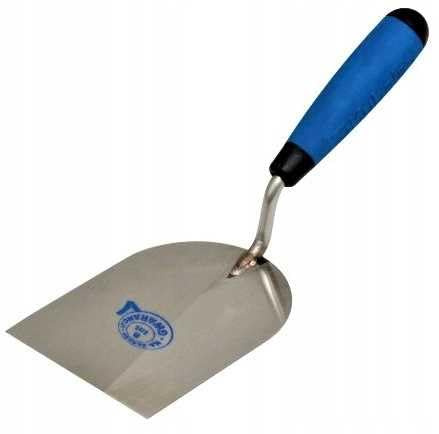 Verputzkellel Edelstahl - Gipserkelle für Mauererarbeiten - Gipserspachtel Made in UE - KUBALA 0953