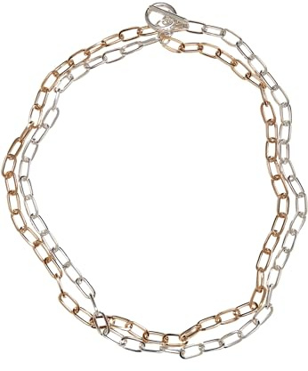 Urban Classics Unisex Bicolor Layering Necklace gold/silver, one size