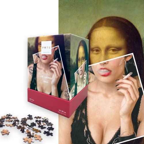 Puzzle Kunst 1000 Teile - Puzzle Erwachsene - Made in Germany - edle Geschenkverpackung Mona Lisa mal Anders - Rebel by Jimi Cakmak