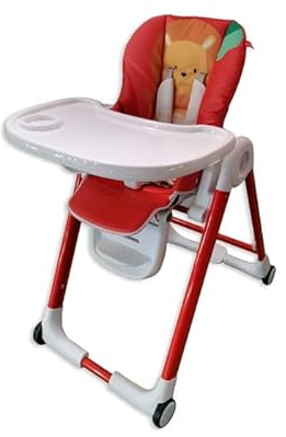 AZIAMOR AZ1020 Seggiolone Pappa Pappy Snack Colore a Scelta Fantasia a Scelta (Rosso)