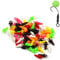 Stakee 25pcs Carp Fishing Hook Screw End Tackle Bait Stopper Holder Plastic Bait Stop