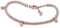 PANDORA Funkelnde Tropfen Tennisarmband in 14 Karat Rosévergoldeter Metalllegierung mit Künstlichen Kristallen, Gr.18, 582401C01-18