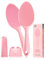 Sunivaca 2-Sided Glass Foot File Callus Remover for Feet - Safe, Effective Yet Gentle Feet Scrubber Dead Skin Remover with Long Handle & Drain Stand, Pumice Stone Pedicure Tools for Soft Feet - Pink