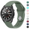 Mugust Armband Kompatibel mit Samsung Galaxy Watch 3 45mm / Galaxy Watch 46mm / Samsung Gear S3 Frontier/Gear S3 Classic, 22mm Wasserdichtes und Langlebiges Silikon Sport Armbänder (Olivgrün)