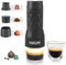 Macchina per caffè espresso portatile, versione aggiornata della capsula DG, pressione 18 bar, mini caffettiera da viaggio ad azionamento manuale. Perfetto per campeggio, lavoro, escursionismo e