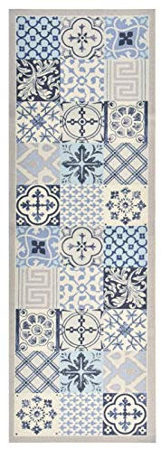 Homgoday Alfombra de cocina lavable mosaico 45 x 150 cm