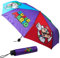 Super Mario Taschenschirm Regenschirm Kinder, Leichter Schirm mit Knopfdruck - Geschenke für Kinder
