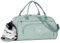 FIORETTO 30L Klein Sporttasche & Reisetasche für Damen und Herren mit Schuhfach & Nassfach Tasche für Sport Fitness & Reisen Trainingstasche, Weekender Gym Bag Grün