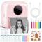Mini Imprimante Photo pour Smartphone avec Câble USB et 7 Rouleaux de Papier Thermique pour Journal