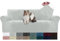 YSTELLAA Samt Sofa Überzug 3 Sitzer, Stretch Sofabezug, Sofaschoner rutschfest, Elastischer Couch Überzug, Sofa Cover Mit Armlehnen, Couchüberzüge Sofaschutz Katze, Silbergrau