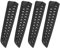 sourcing map 4Pcs Knife Cover Sleeves Blade Edge Guards for 7 Santoku Knife Blade Edge Protector Cover Universal Knife Sheath for Kitchen, Black