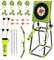 CEDOIEOP Axe Throwing Game Set,Collapsible Stand,5 Throwing Tools Including Axes/Darts/Bows,Axe Throwing Game for Backyard