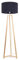 ValueLights | Natural Wood Tripod Floor Lamp with Navy Blue Fabric Drum Lampshade Living Room Light | Floor Lamps, Home Décor & Improvement Essential | Included LED Bulb