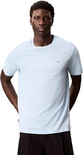Calvin Klein T-Shirts Unisex-Erwachsene, Blue (Winter Sky), L
