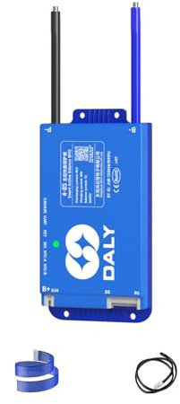 DALY 40A 4S-8S 12V-24V BMS Inteligente con balanceador Activo de 1A y Bluetooth RS485 Can Integrado para Paquete de batería de Litio NCM/LFP/LTO