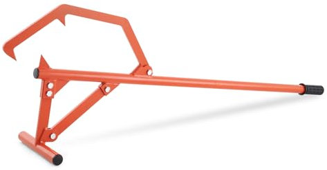 VEVOR Fällheber, 1219 mm, robuster Stammheber aus Stahl, Holzheber mit verstellbarem Wendehaken, Forsthaken für Holzstämme bis zu φ 63,5 cm, Fällhilfe zum Rollen, Schneiden & Anheben von Holzstämmen