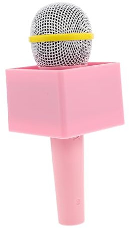 LALADEFIEE Simulation Microphone Prop for Boys and Girls Plastic Fake Microphone for Pretend Play Karaoke and Stage Performance Birthday Party Favors