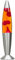 Lavalampe mit Flüssigwachsbewegung in Form einer Rakete – Nachtlicht Lavalampe – Magma-Lampe mit Flüssigbewegung – 2 Leuchtmittel enthalten – Schalter – 20 Watt – 34 cm – Glas und Aluminium – Rot