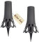 2X Grabvase mit Erdspieß Friedhofvase Grabschmuck Blumenvase Friedhof Steckvase Grab Vase zum stecken anthrazit 1 L Frostsicher