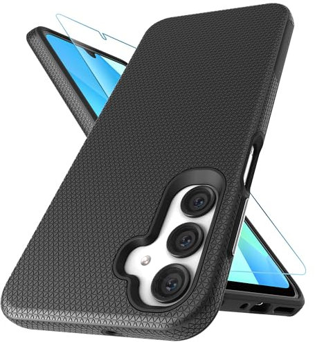 Case Collection pour Coque Samsung A26 5G et 2X Verre Trempé, Protection Contre Les Chutes à Double Couche Antichoc, Etui Mate Robuste de Qualité Militaire pour Coque Samsung Galaxy A26 5G
