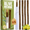 ORINKO 5 Oliven-Siwak Stäbchen + 1 Etui – Miswak Zahnbürste natürlich, umweltfreundlich und vegan – traditionelle Mundpflege und Zahnaufhellung