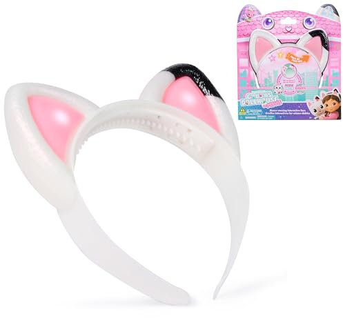 Gabby's Dollhouse The Movie, Meow-mazing Interactive Ears Headband | Interactive Headband, Lights & 20+ Sounds, 3 Play Modes, Motion-Activated Meows For, Kids Toys for Girls & Boys Ages 3+
