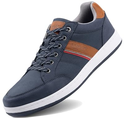 LANGDU Mens Casual Shoes Trainers Fashion Sneakers 7-11UK | Lightweight,Comfortable,Non-Slip Sole,Everyday Wear