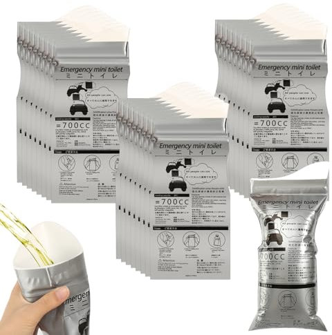 DELAESI 25 Stück Urinbeutel für Unterwegs 700ml Notfall Toilette fürs Auto Urinbeutel Notfalltoiletten fürs Auto Männer Frauen Kinder Tragbarer Urinbeutel für Reisen Stau Camping