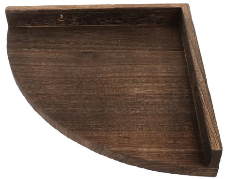 Gadpiparty Schwebendes Wandregal Dreieck Holz 15.4 Zoll Eckregal Hängendes Regal Für Küche Bad Wohnzimmer Multifunktionale Wandmontage Ablage