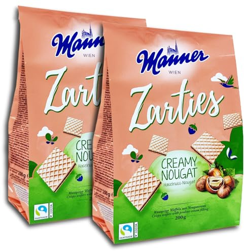 2 er Pack Manner Zarties Creamy Nougat 2 x 200g