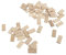 Tnfeeon Libro Sostenibile di Beech Wood Domino Tenon per Creare Peso e Mobili, 50SP per Produttori di Armadi e Ingegneri della Struttura