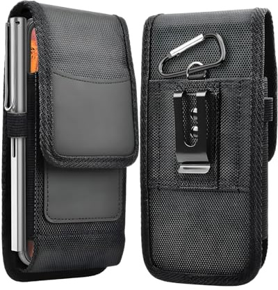 Handytasche Gürtel, Universal Handytasche für Outdoor und Alltag, Oxfordstoff Handy Gürteltasche, Handy Tasche Gürtel für Smartphones bis 17.5 x 10cm