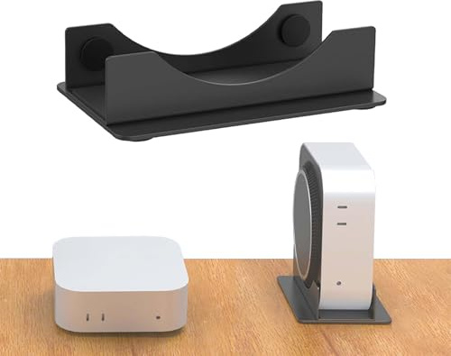 für Mac mini m4 Ständer, FORMVERSITY Halterung für Mac mini m4/m4 Pro, für Mini m4 Metal Storage Bracket, VESA-Halterung Desktop Stand, Zubehör kratzfestes Wärmeableitungsdesign für Büro Zuhause