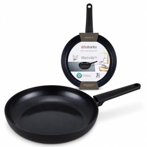 Brabantia VANTA - Poêle Antiadhésive 28 cm - Aluminium 100% Recyclé - Céramique Sans PFAS - Tous Feux Compatible Induction