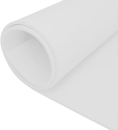 Plaque de mousse EVA, Blanc, 400 mm (l) x 5 mm (D) x 1,6 m (L) | Pour costume de cosplay, Travaux manuels, Projets de bricolage