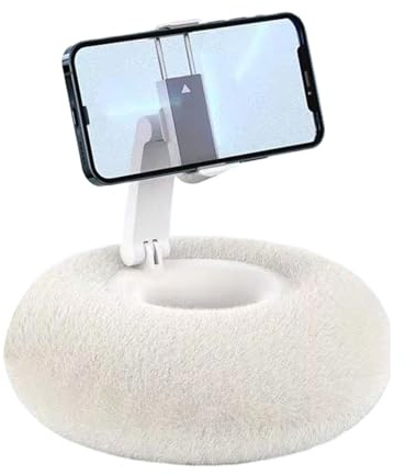 Genérico Phone Tablet Holder with Plush Pillow,Plush Tablet Pillow Holder | for Phone Cushion, and Bed | Non-Slip Cushion Cell Phone Holder