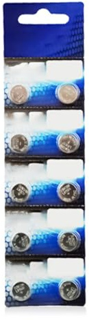 Lot de 10 piles bouton alcalines AG9 1,5 V LR45 LR936 394 pour montres, calculatrices et plus encore