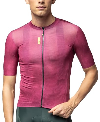 Alé Cycling Pragma Herren-Fahrradtrikot, tief, kurzärmelig, leicht, weiche Mikrofaser, lasergeschnittene Ärmel, atmungsaktiv und schnell trocknend, Silikonbund, 3 Gesäßtaschen