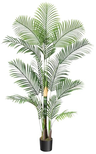 Planta Artificial Areca Palmera Grande 180 cm Arbol Artificial Interior y Exterior Plantas Artificiales Decorativas Salon Dormitorio Balcón Decoracion Hogar Moderno