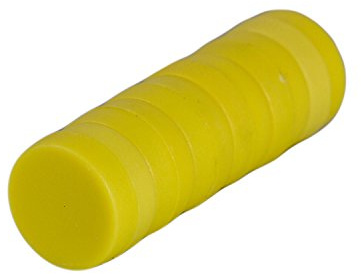 Magnetastico® | 6x strong neodymium magnets with protective coating | Yellow colour & size 12x6 mm | Strong coloured office magnets | Perfect mini magnet for fridge, whiteboard & glass magnetic board