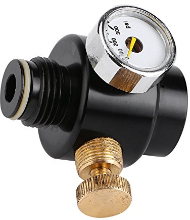 Fdit Mini CO2 Druckregler Druckminderer tragbare Legierung Stahl Co2 & Compress Luftdruckregler Ausgang Druckminderer Ausgang Gas Regler 0-300psi