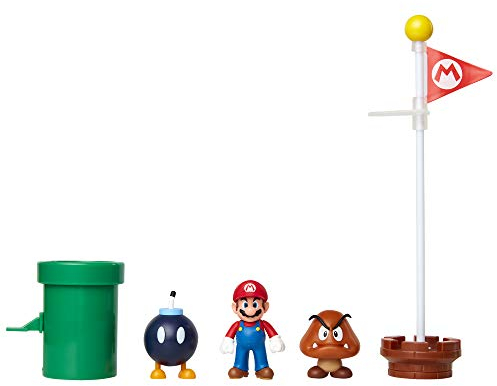 Nintendo Super Mario Acorn Plains Diorama Set, 6,5 cm
